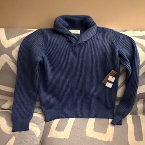 Banana Republic Men's Ribbed Navy Sweater